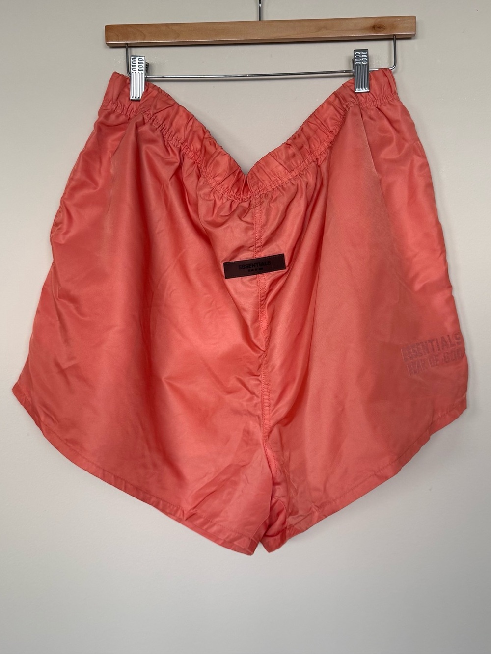 Essentials Orange Elastic Waist Drawstring Shorts Size XXL Fear of God Athletic
